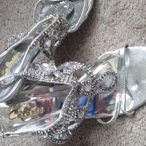 Stunning Sparkling Jeweled heel Shoes